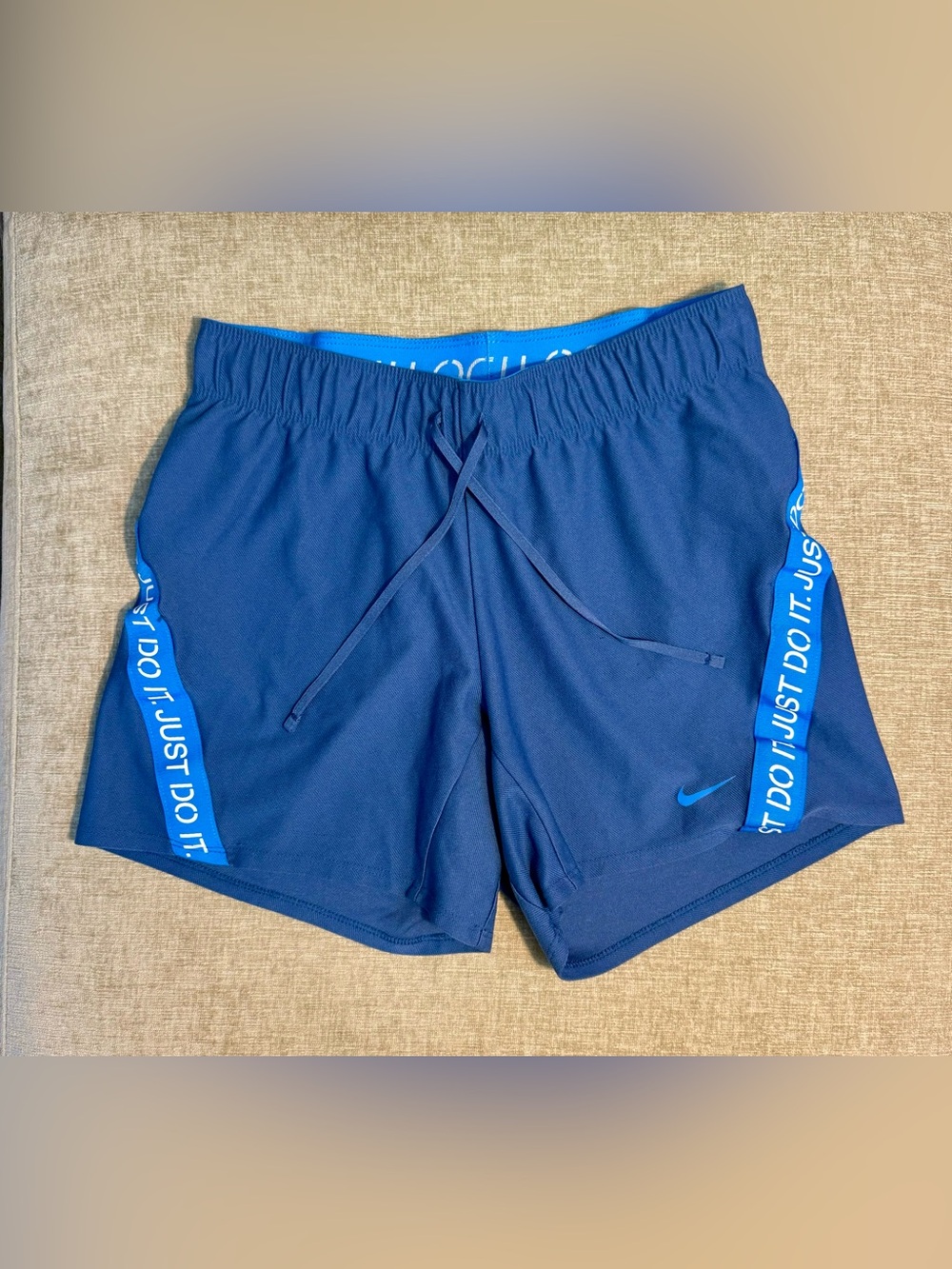 Nike Women’s Dri-Fit Just Do it Training Shorts Blue Size XS